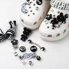 Cute Resin Starfish & Shell Croc Shoe Buckles with High-End Flower Accessories