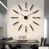 Creative DIY Wall Clock with No Punching, Large 3D Acrylic Clock, Simple Bedroom Silent Clock
