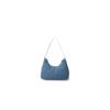 Lee Fabric Hobo Bag, One Shoulder Handbag Women's Light Blue/Dark Blue LE250110M
