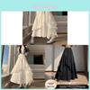 Cotton Blended Irregular Lace Maxi Skirt With Ruffle Hem For Fashion Women