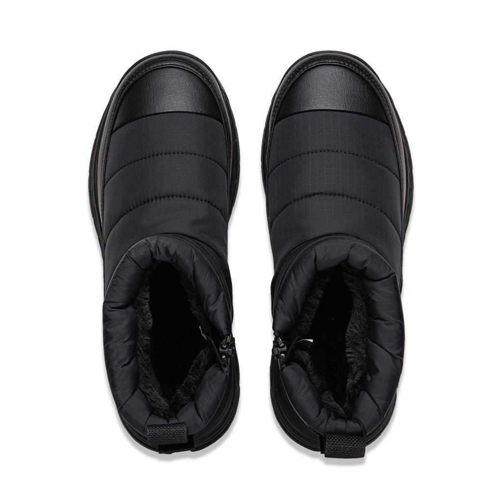 Li Ning Zhong Rong LITE Abrasion Resistant Cushioning Slip Resistant Short Snow Boots Women's Black AGLV286-2