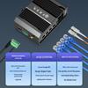 Industrial Gigabit Fiber Optic Transceiver with 2 Optical and 4 Electrical Ports