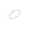 Lloyd Daily Basic Geometric Thin Ring Wavy Ring 5K Gold Layered Ring Lrs25003H