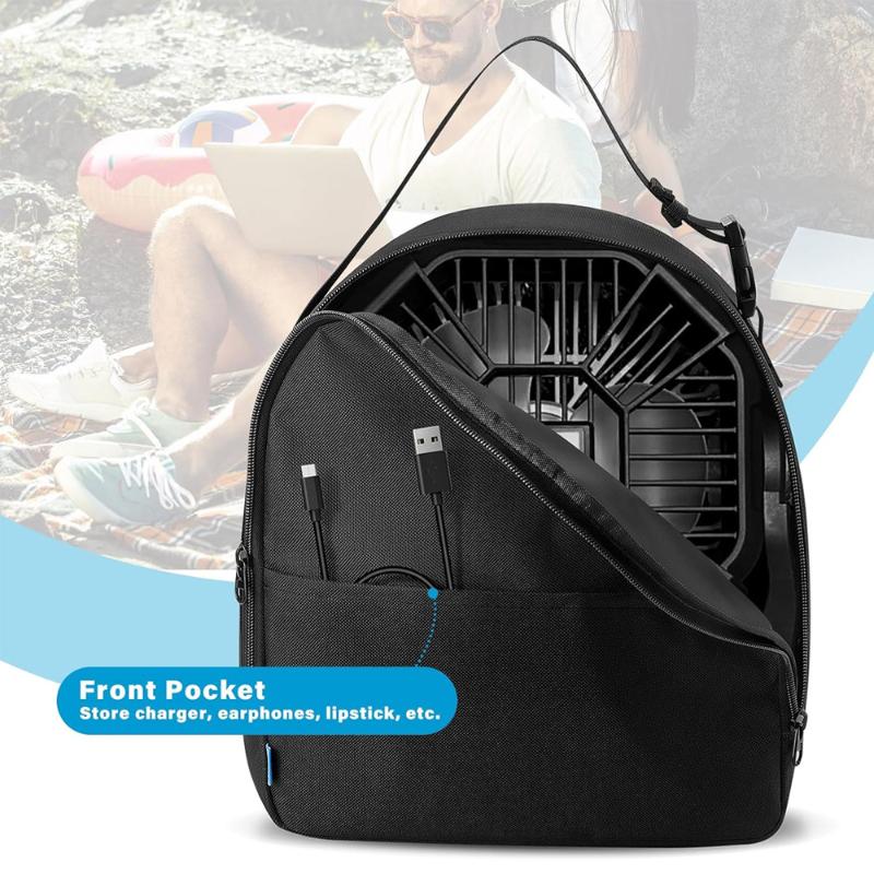 

Маленький подсумок для инструментов, противоударный, с охлаждающим вентилятором, чехол для хранения, защитный чехол для электроники, подсумок на молнии с регулируемой ручкой для инструментов