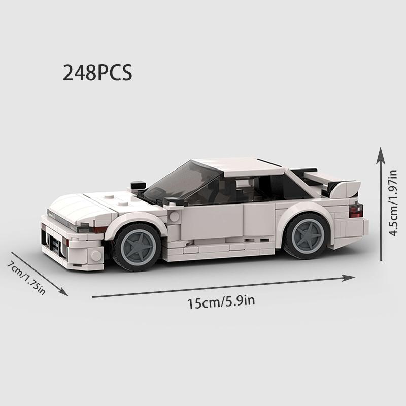 

MOC Classical Car City Super Race Creative Vehicle S13 240sx Model Building Block Racing Christmas Gift Toy