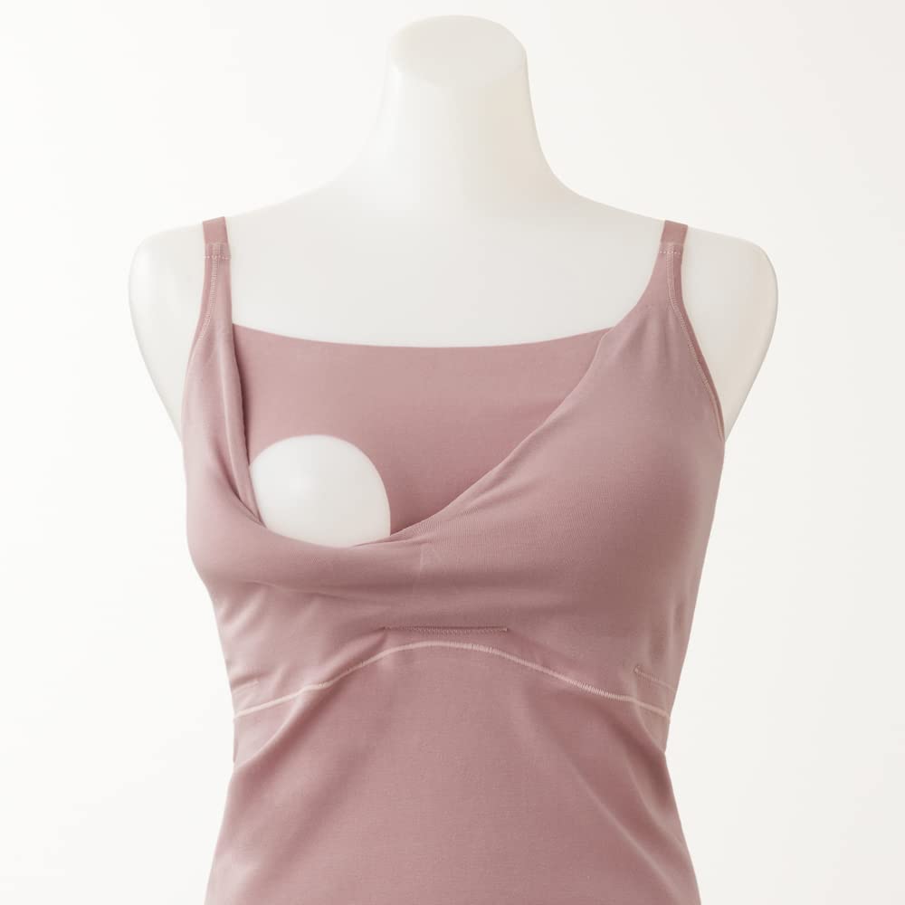 Gunze KIREILABO Maternity Cami Charcoal Size M Bra, Skin-Cuddling, Women's KB7158, Gray,
