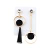 Black Asymmetrical Geometric Hanging Long Earrings For Women Statement Earrings Drop Boucle Oreille Femme Fashion Jewelry Gift