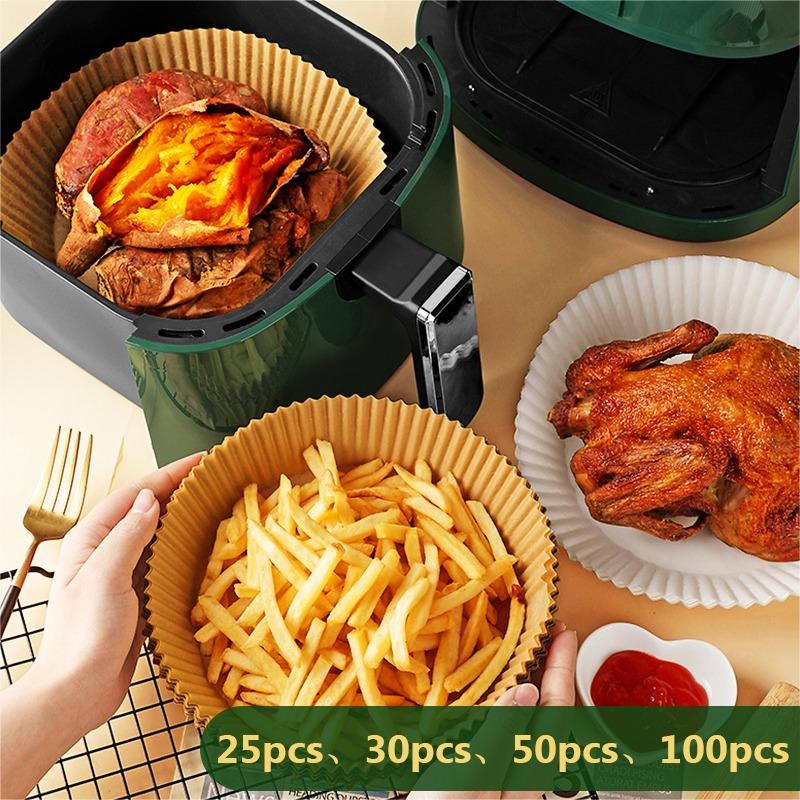 Kitchen Air Fryer Paper Special Air Paper Accesories Baking Oil-proof Paper For Household Barbecue Plate Food Oven Fryer Papers