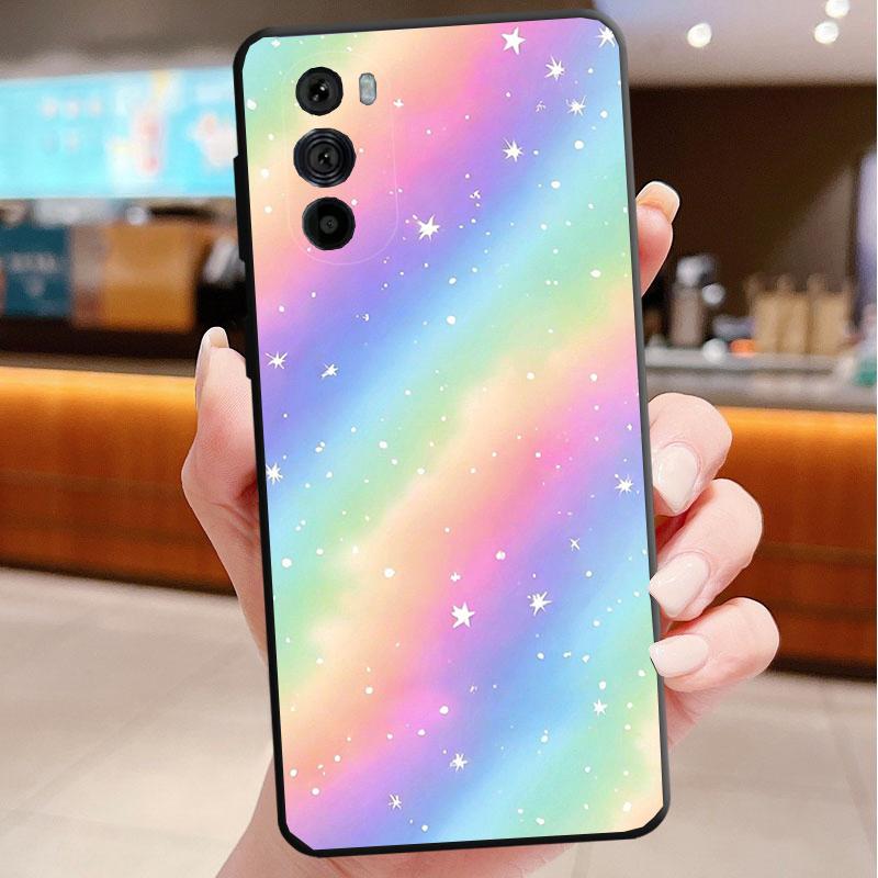 

Phone Case For Motorola Edge 50 40 Pro 60 50 40 30 Ultra Neo Fusion Moto G Play G Stylus G Power G Rainbow clouds Moto G 2025