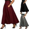 Elegantes Stretch High Waist Vintage Skaterrockkleid mit ausgestellten Falten
