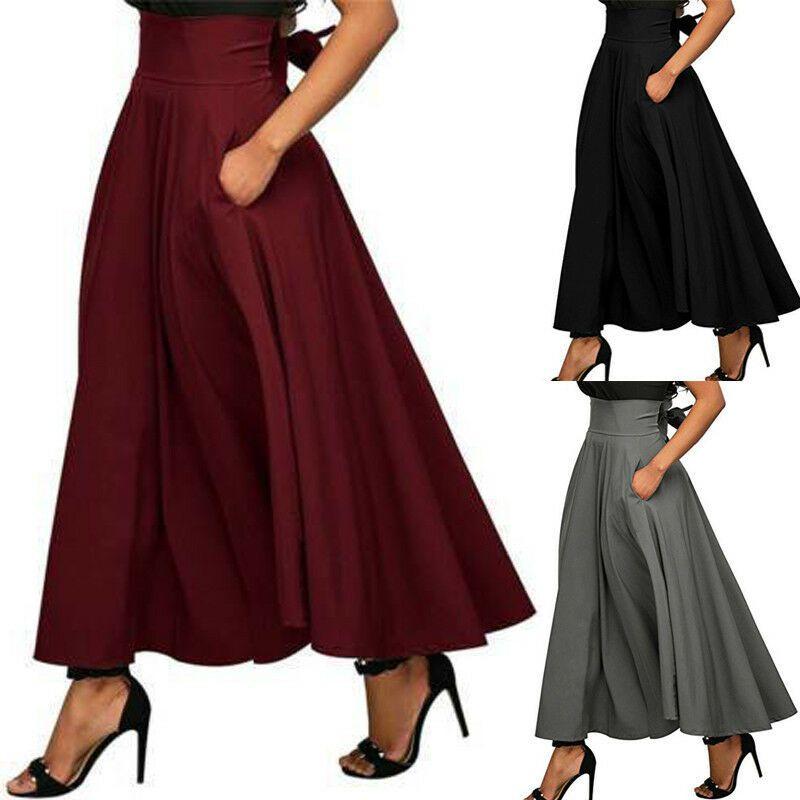 Elegantes Stretch High Waist Vintage Skaterrockkleid mit ausgestellten Falten