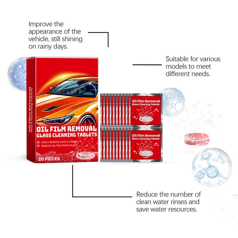 Cleaning Tablets For Glass Washer Tablets Glass Windshield Fluid Tablet Wiper Fluid Solid Car Cleaner Effervescent Tablet For