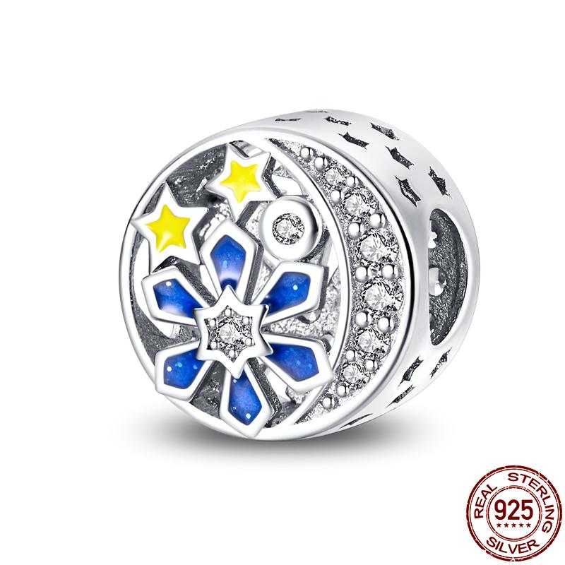 Fit 3Mm'S Original Bracelet Blue Dream Catcher Charms Diy Jewelry For Women Birthday Gifts Plata Charms Of Ley