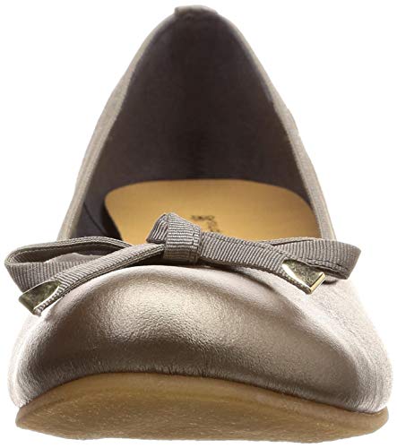 Mare Mare Daily Market Women's Ribbon Flats, Classic Color, Gunmetal, 22cm, 2E