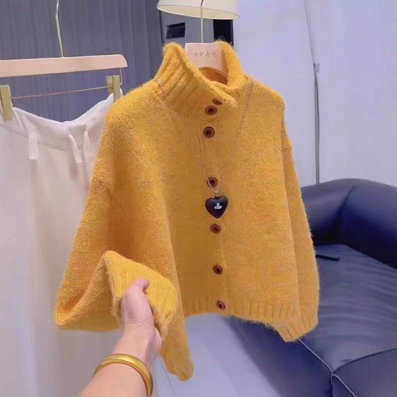 Winter Retro Loose Autumn/Winter Knitted Cardigan Sweater for Women