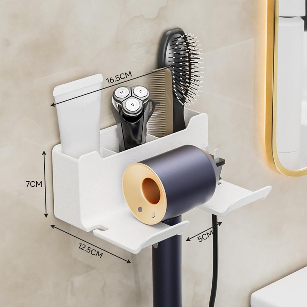Hair Dryer Holder Wall Dryer Cradle Straightener Stand Hairdryer Organizer Box Toilet Blower Holder Shelf Bathroom Accessories