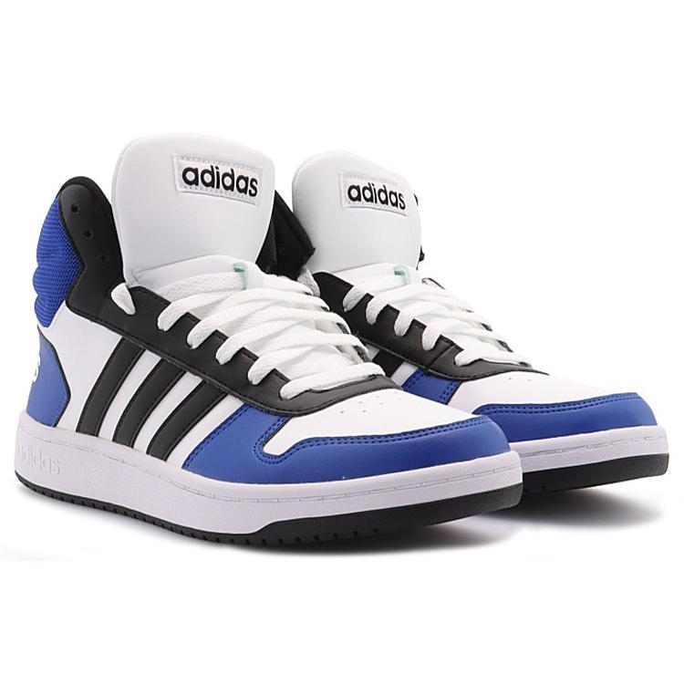 Adidas Hoops 2.0 Mid 'White Blue Black' G55053