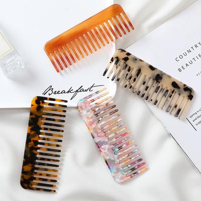 Colorful Acetate Hair Combs Hairdressing Comb Hair Brush for Women Girls Hair Styling Barber Accessories Hair Combs Styling Tool