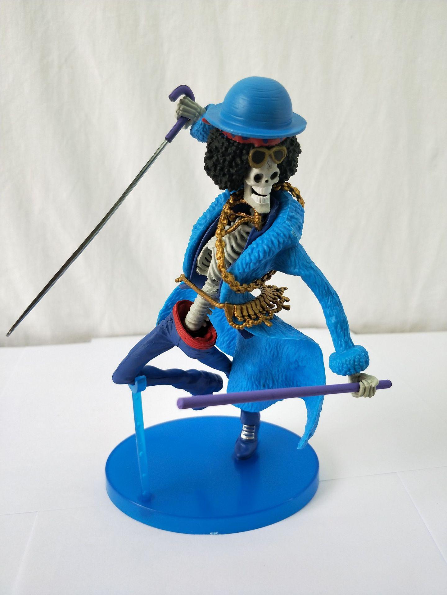 Фигурки One Piece 20 см 20-летие Брук Статуэтка из ПВХ Модель Кукла Коллекционная Украшение для комнаты Подарки