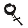 Fashion Rock Style Hypoallergenic Cross Shaped Titanium Steel Ear Clip Accessories