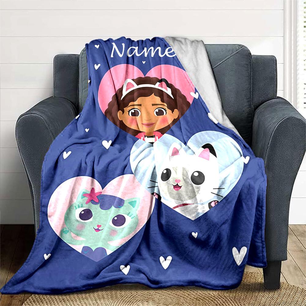 Customizable Gaby's Bubble House4 Throw Blanket – Personalized Name, All-Season Cozy Snug Blanket, Machine Washable, Personalized Blanket