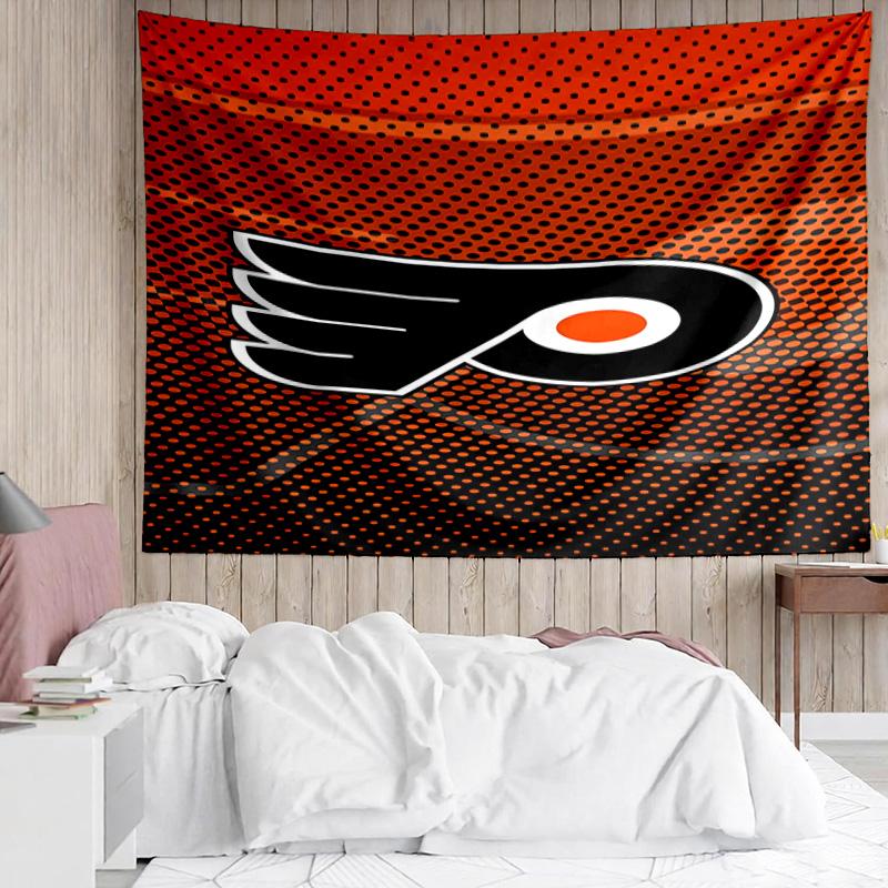 1PC Flyers Hockey Team Tapestry Accessories Playroom Tapestry, for Bedroom,Livingroom, dormitory Room Wall Decor Fan Birthday Gifts