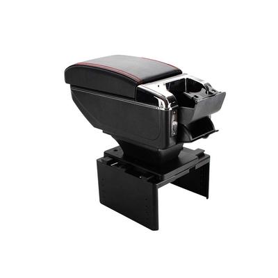 Hewflit Console Box, Multifunctional, Universal USB Port, Interior Armrest for Long Driving, Car Armrest Storage, Black [Parallel Import]