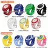 Trendy Candy Color Octagonal Quartz Wristwatch with AP Oak Design