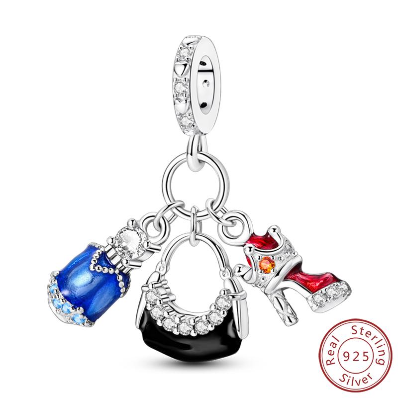 100% Copper Handbag Sun Hat Beach Bikini Trendy Charms Beads Pendants 3Mm Diy Making Fine Jewelry