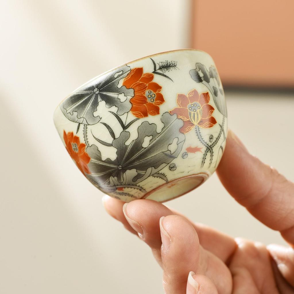 Ru Kiln Teapot & Four Cups Gift Set - Corporate Anniversary Souvenir