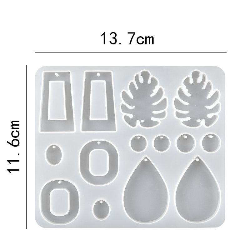 30 Stile Silikon Ohrring Anhänger Silikon Harz Formen Schmuckherstellung Gießform für DIY UV Harz Epoxid Anhänger Basteln Handgemacht