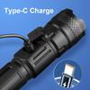 10000 Lumen Hochleistungs-Taschenlampe USB-wiederaufladbare LED-Taschenlampe Outdoor Wasserdichte Taschenlampe Fackel Angel-Laterne Campingbeleuchtung