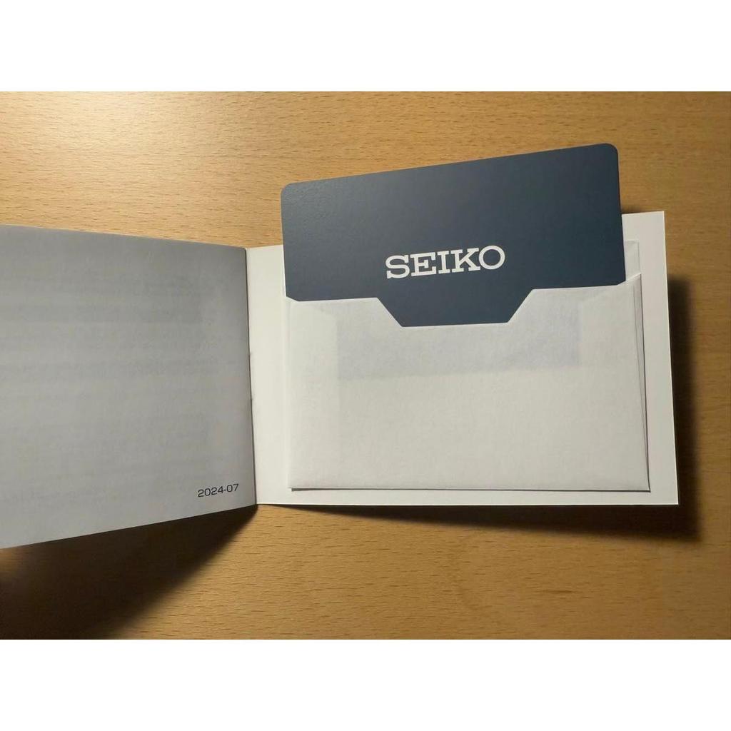 Used item, SEIKO, warranty card, 1 sheet