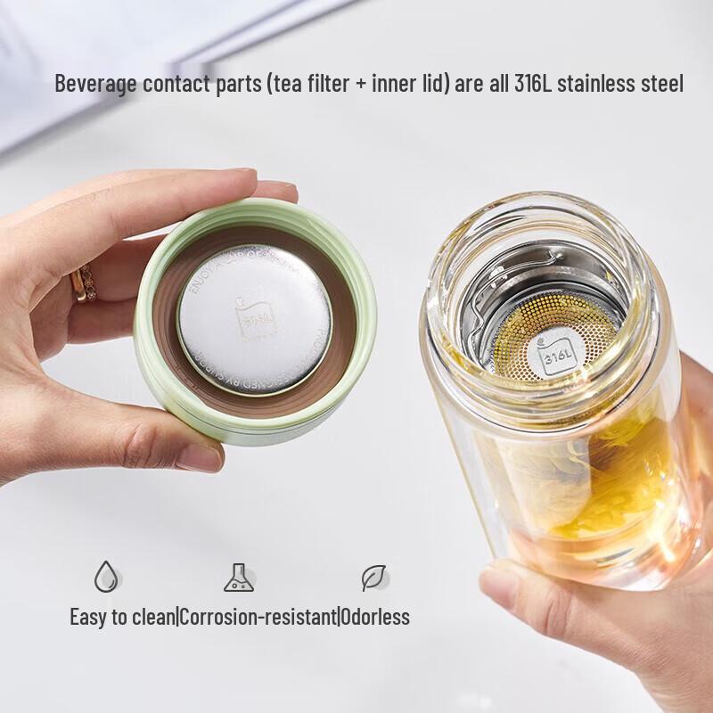 Supor Double-Layer Heat-Resistant Glass Cup