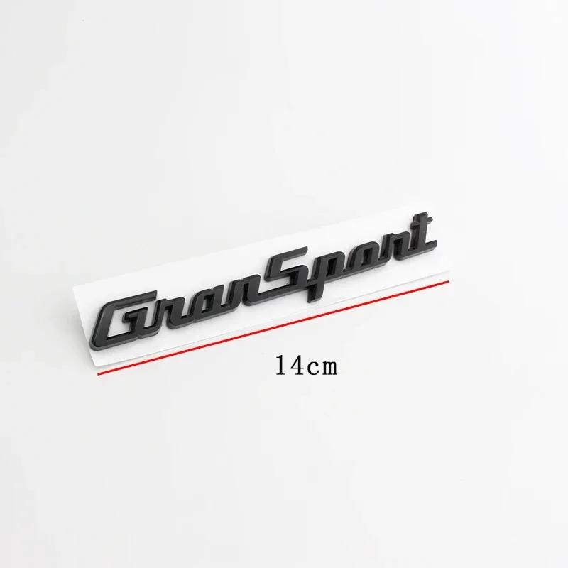 Black ABS Side Fender Emblem Rear Boot Trunk Logo Badge Sticker Decals For Maserati GTS Ghibli Gransport Granlusso Quattroporte