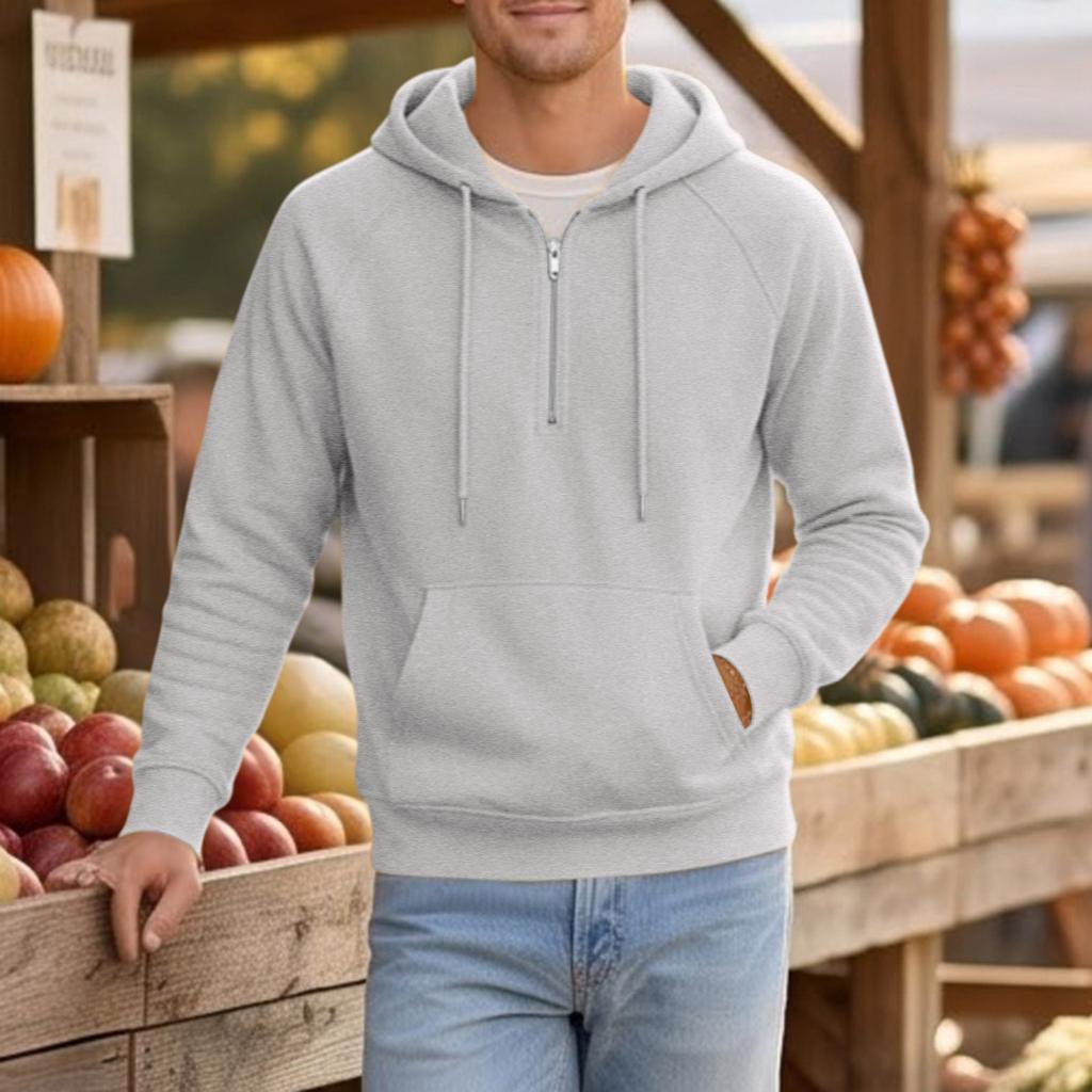 Unisex Color -Lined Zip Up Hoodie Casual Loose Fit Long Sleeve Fall Jacket