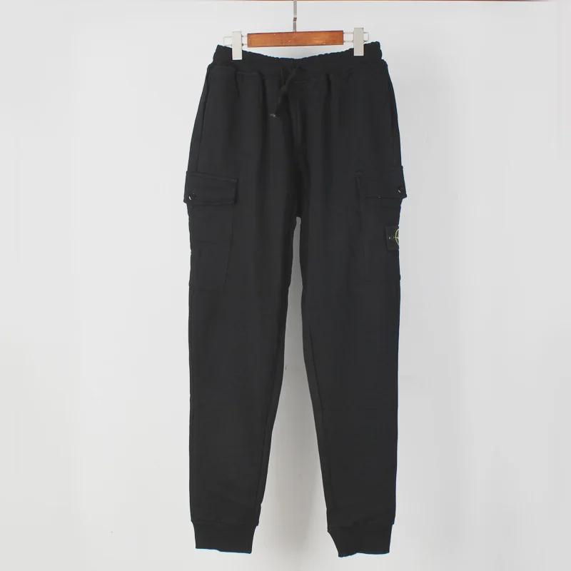 2024 European-American Men's Casual Loose Fit Stone Sweatpants for Autumn/Winter.
