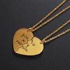 Stainless Steel Heart-Shaped Couple Necklace You Are My Person Necklace
