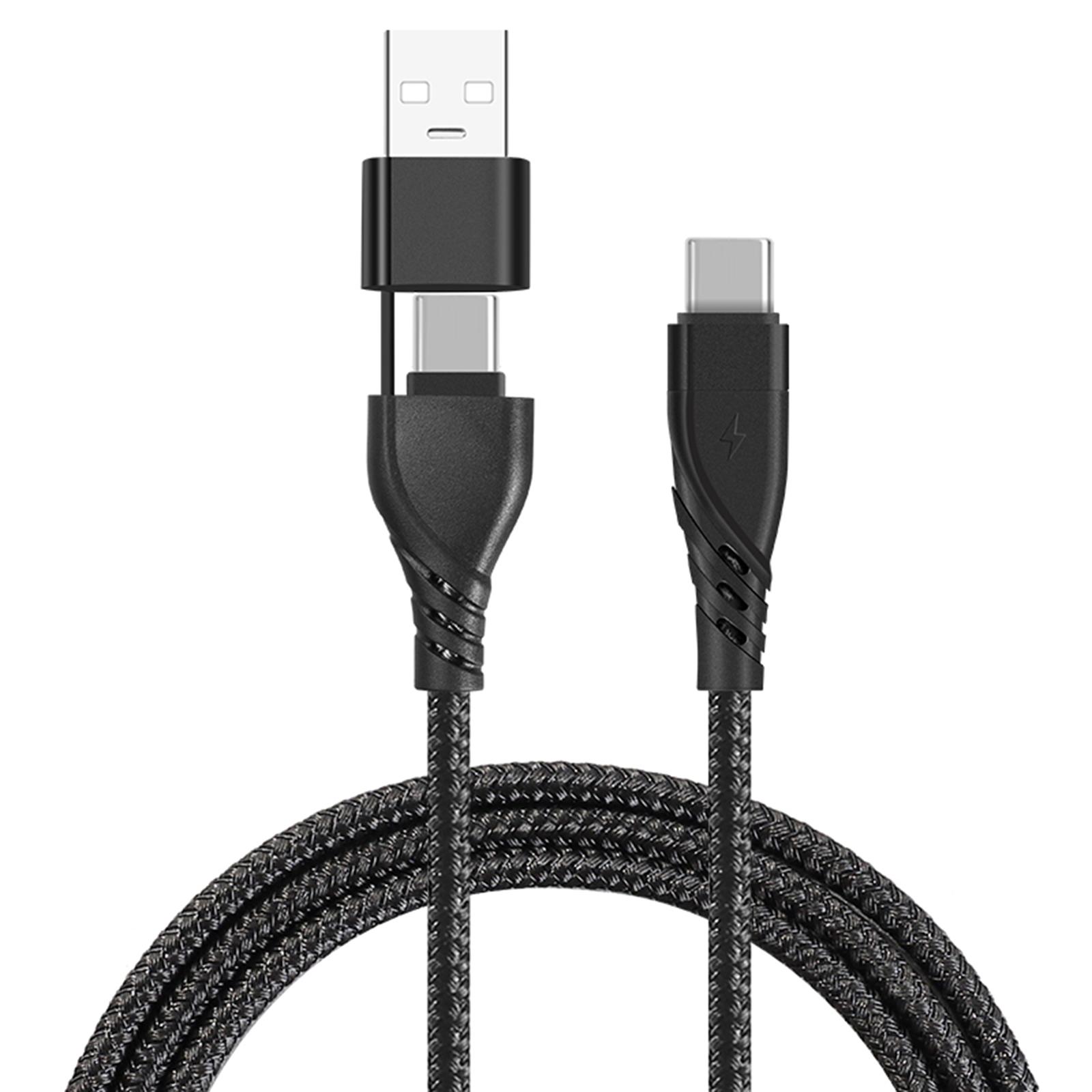 

HighSpeed USB TypeC Charger Cable Supports PD Fast Charging USB-A to TypeC Type-C to Type-C Charger Data Line 4ft