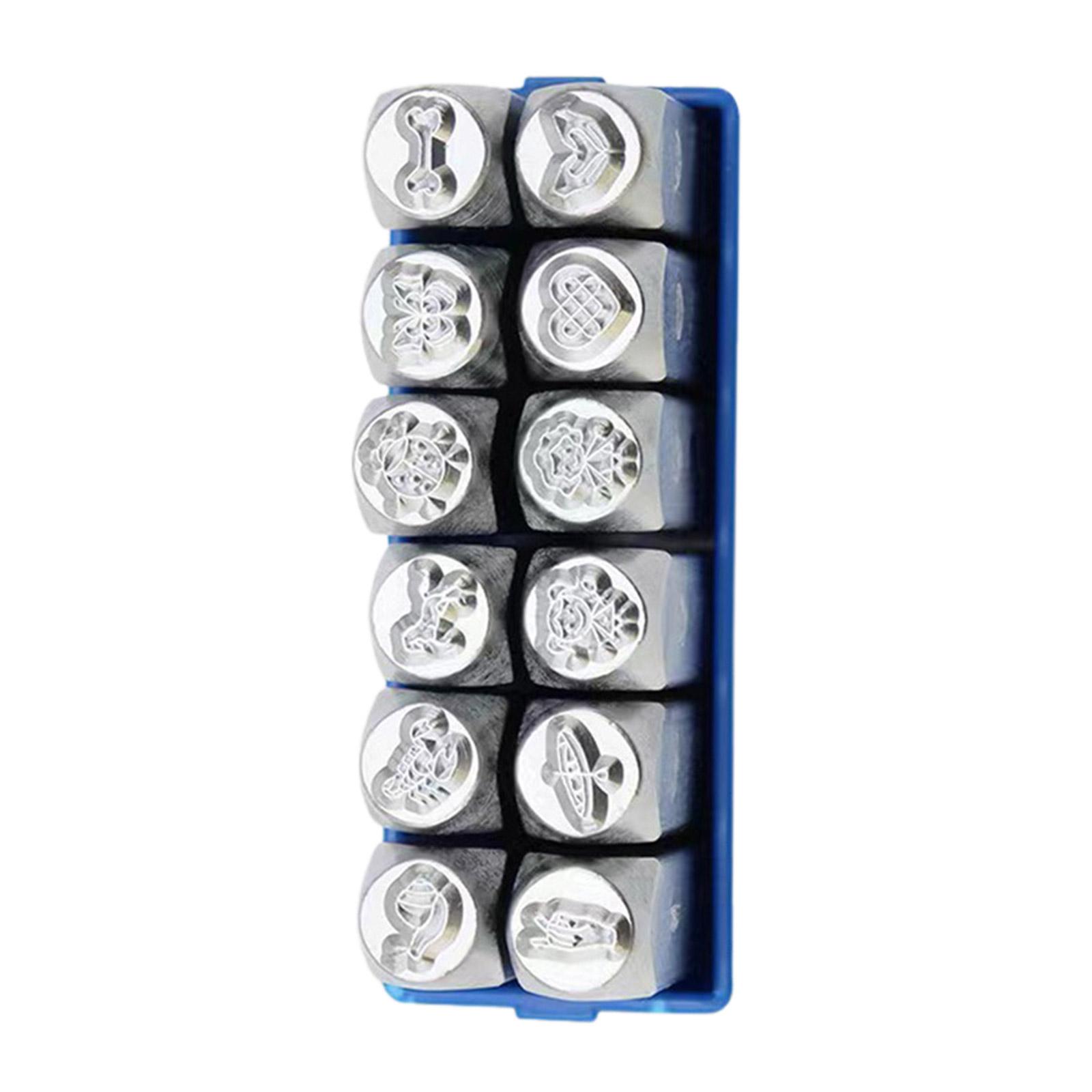 

12 предметов, инструмент для резьбы по металлу, ювелирные изделия, набор долот, профессиональный инструмент для крафта, стальная текстура для создания узоров 1