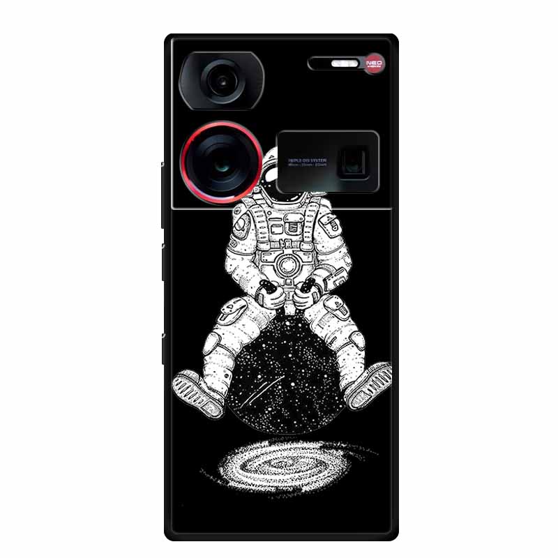 6.8" For ZTE Nubia Z60 Ultra Case Shockproof Black Silicone Soft Phone Case For ZTE Nubia Z60 Ultra Back Cover Case Cute Cartoon