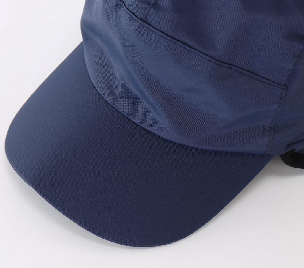 Connectyle Wintermütze für Herren mit Ohrenklappen, Wasserdicht für Angeln, Outdoor-Aktivitäten, Radfahren und Arbeit, Dunkelblau