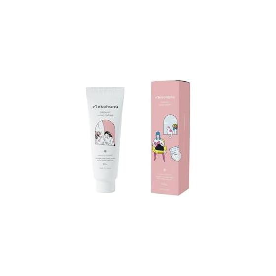 [Nekohana Organic Hand Cream] Developed by a veterinarian, safe for cats, rose scent