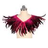 Feather Shawl Bright Color Halloween Parties Cloak Wear As Skirt or Shawl Gothic Style Shawl with Lace-Up Ribbon Costume Accessory
