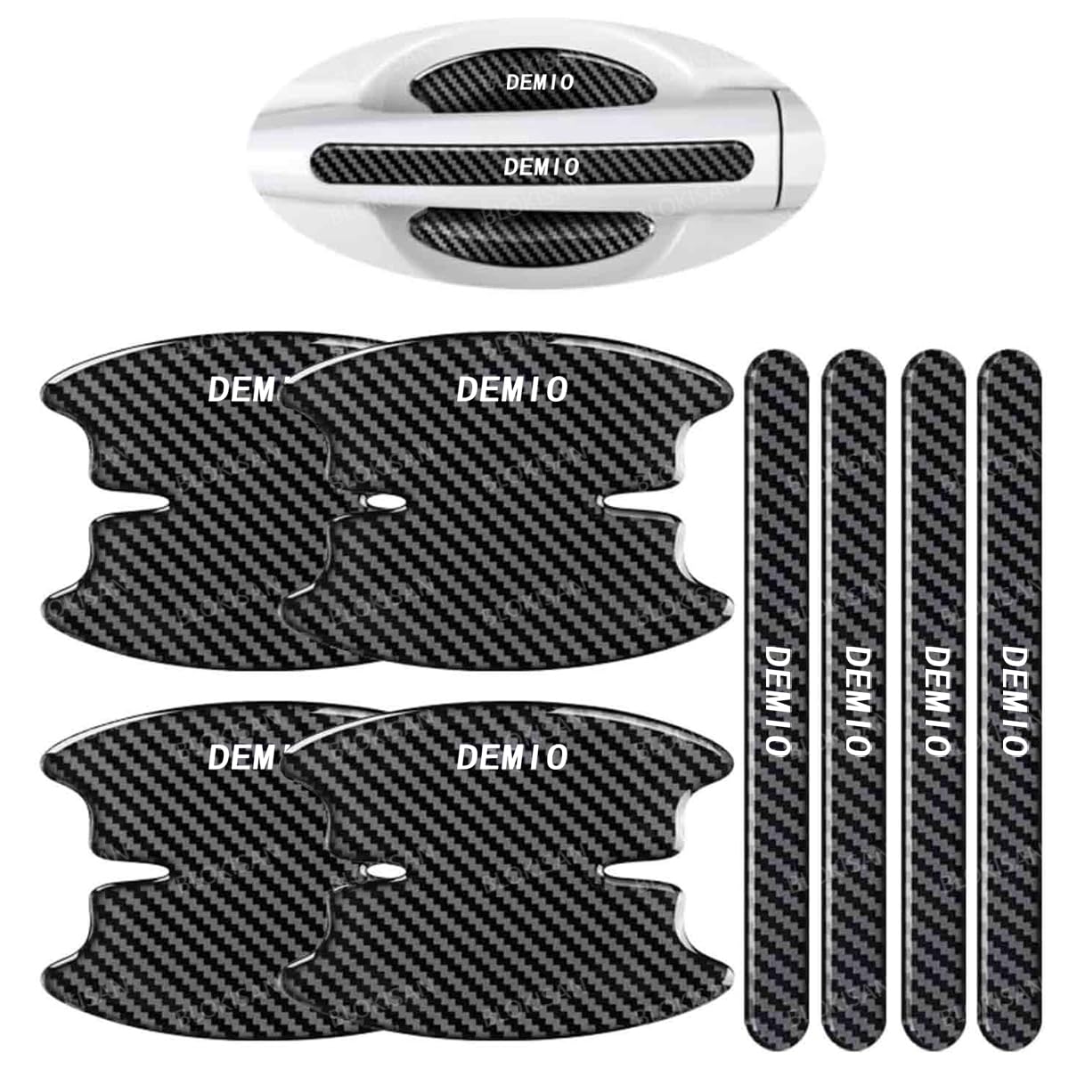 

New Model Mazda Demio Door Handle Applicable to Mazda2 DJ series models such as Features a carbon fiber scratch paint scratch waterproof high чёрный