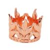 Children's Birthday Cake Decoration Crown Leaf Shape Mini Round Tiara Hair Accessories Alloy Jewelry