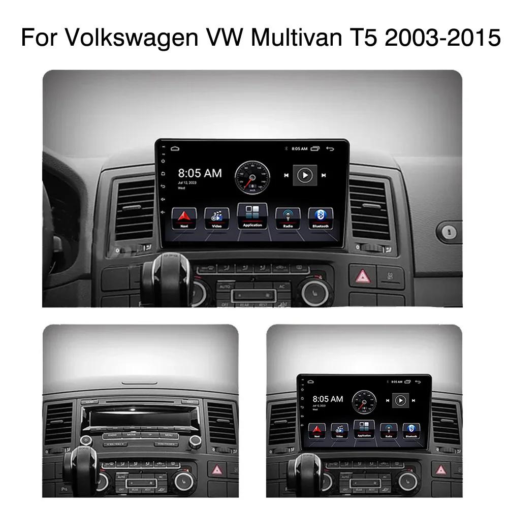 Android 13 Carplay Radio For Volkswagen VW Multivan T5 2003-2015  Car Stereo Multimedia Video Player Android Auto GPS Navi