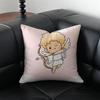 C-Cupid Angel Pillow Kawaii Anime Cushion Cushion Cover Pillow Case Anti-Dustmite Invisible Zipper Silky Plush Cushion