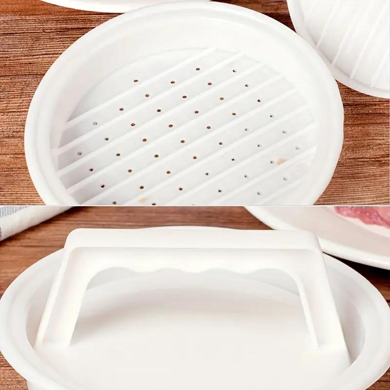 1 st Non-Stick Hamburgerpress Livsmedelsklassad Plast Hamburgarfärs Nötkött Grill Burgerpress Pattymakare Form Kök
