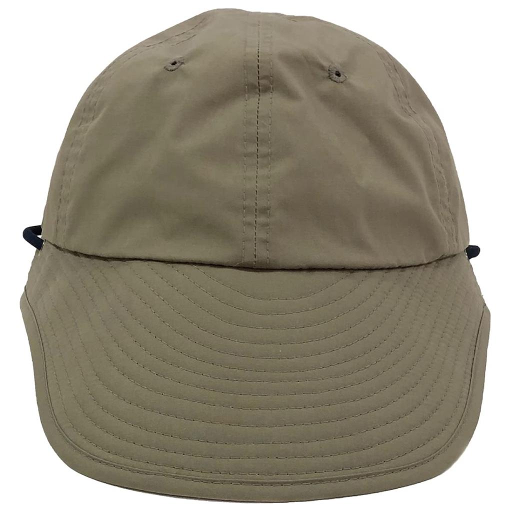 Basiquenti Hat Cap Teflon 2way Water Repellent Hand Washable UV Cut Quick Dry Dark Beige